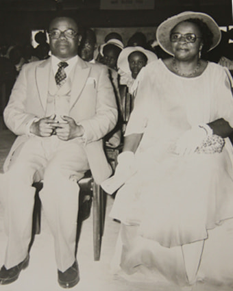 Late Mr. Uko Inoyo on his wedding day