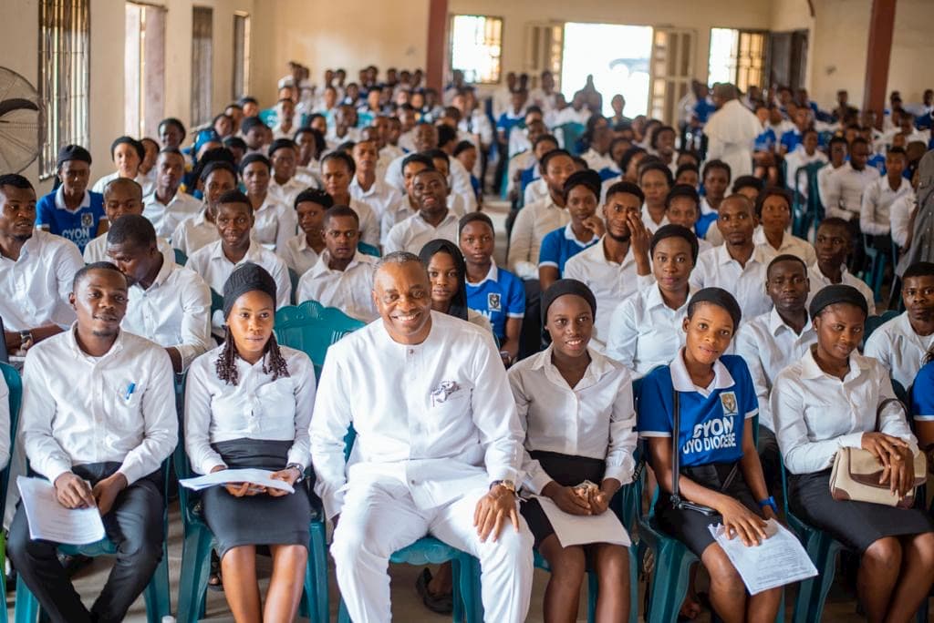 Mr. Inoyo and Catholic Youth Organisation of Nigeria, Uyo Diocese Members